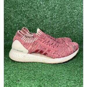 adidas Ultraboost X Women Size 11 Red White Running Shoes Mesh Athletic Sneakers